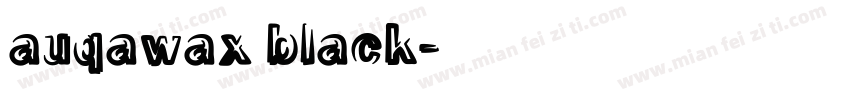 auqawax black字体转换